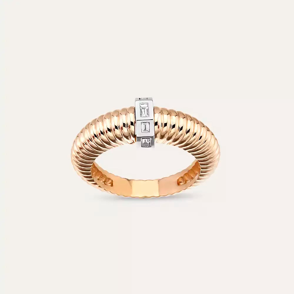 Baget Taşlı Modeller: Yüzük, Kolye ve Küpe Nasıl Seçilir — 0.16 CT Baget Pırlanta Taşlı Rose Altın Yüzük