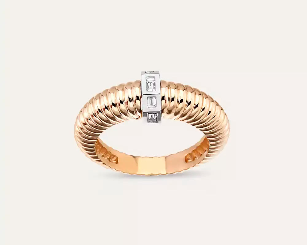 Baget Taşlı Modeller: Yüzük, Kolye ve Küpe Nasıl Seçilir — 0.16 CT Baget Pırlanta Taşlı Rose Altın Yüzük