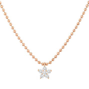 0,51 Karat Pırlanta Lotus Sıra Kolye