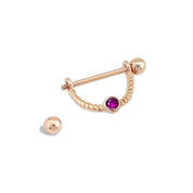 Star x Aura 0,28 Karat Pırlanta Halka Küpe