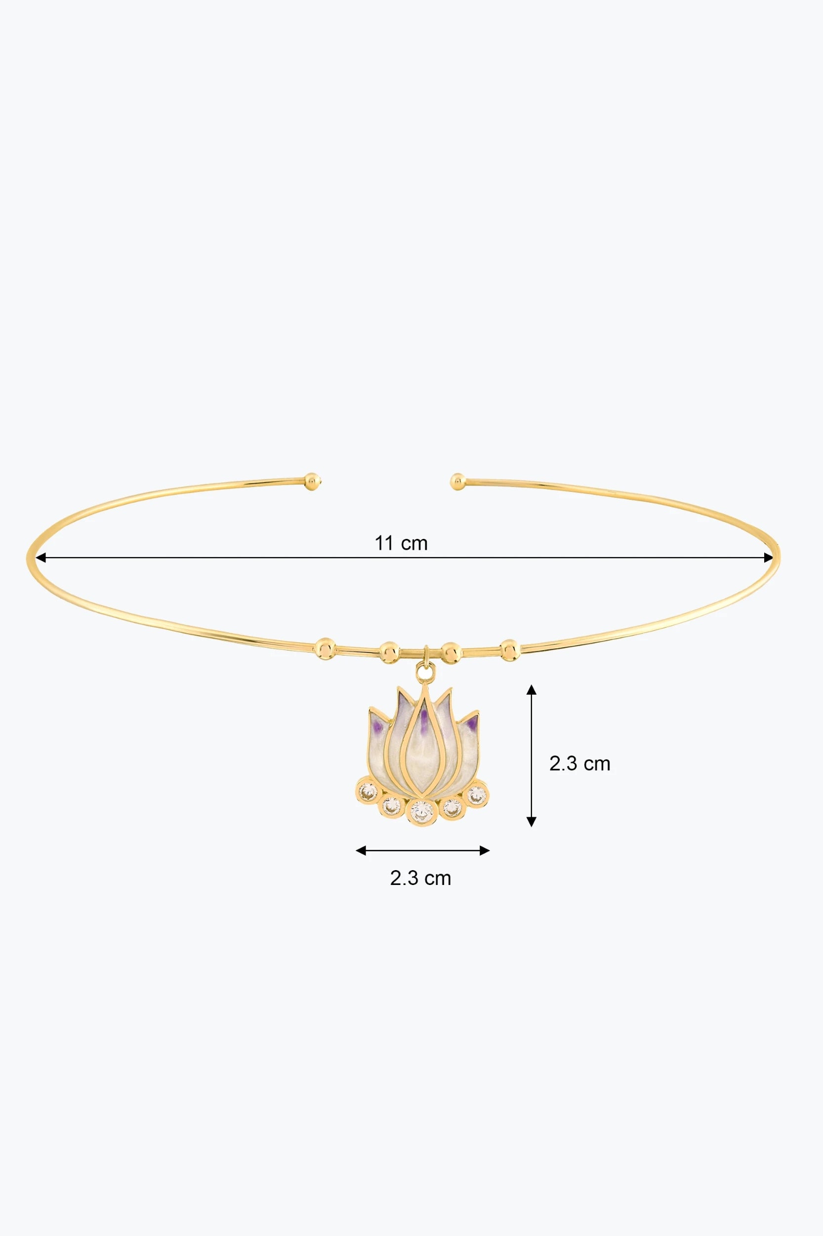 Mor Lotus Tel Choker