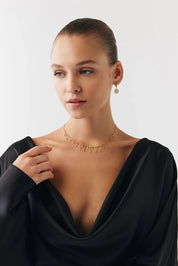Özel Tasarım Zikzak Çubuk Shakira Choker