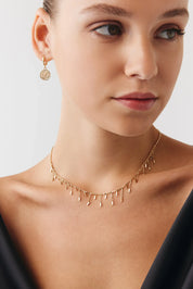 Özel Tasarım Zikzak Çubuk Shakira Choker