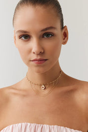 Madalyon Uç Modern Gotik Choker
