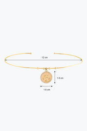 Taşlı Lotus Uçlu Tel Choker