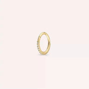0.06 CT Pırlanta Taşı Sarı Altın Halka Piercing