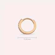 0.08 CT Pırlanta Taşlı Rose Altın Conch Piercing