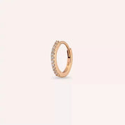 0.08 CT Pırlanta Taşlı Rose Altın Conch Piercing