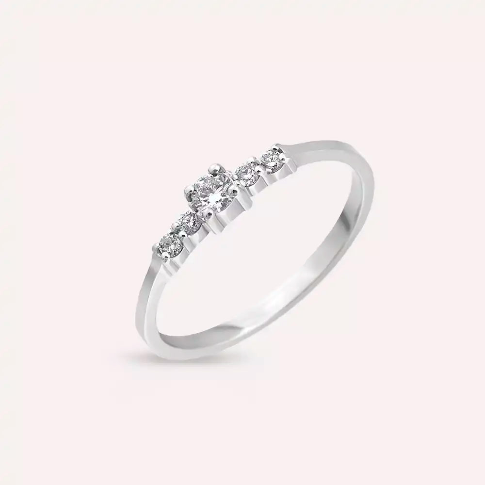 Klea 0.16 CT Pırlanta Taşlı Beyaz Altın Yüzük