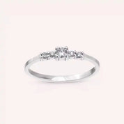 0.16 CT Pırlanta Taşlı Beyaz Altın Yüzük