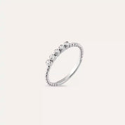 0.17 CT Pırlanta Taşlı Beyaz Altın Yüzük