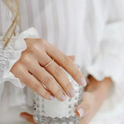 0.21 CT Baget Pırlanta Taşlı Sarı Altın Yüzük