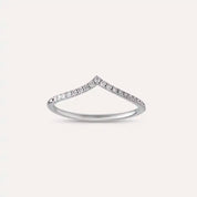 0.21 CT Pırlanta Taşlı Beyaz Altın Yüzük