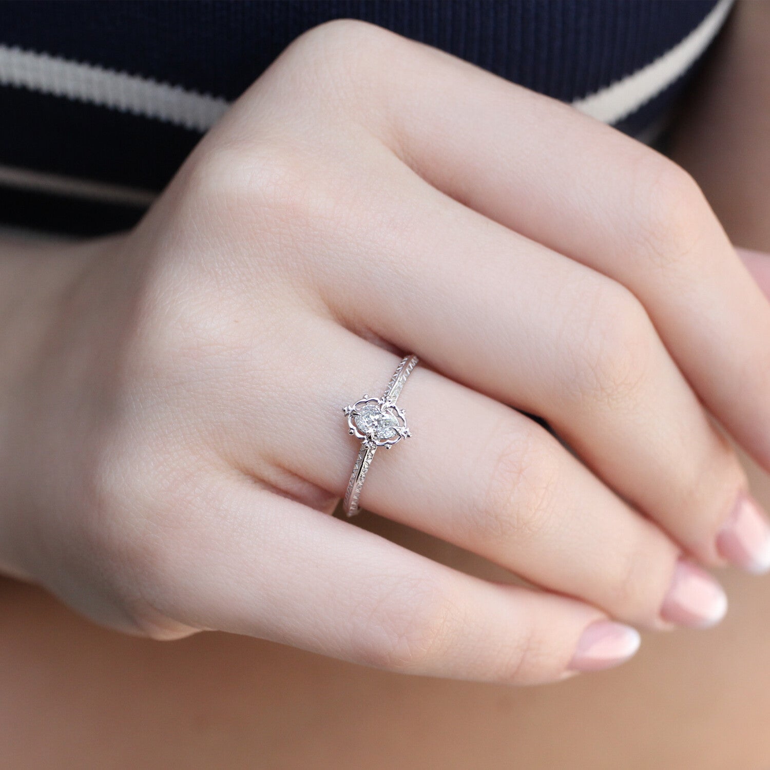 0.30 CT Vintage Aria Tasarım Pırlanta Yüzük