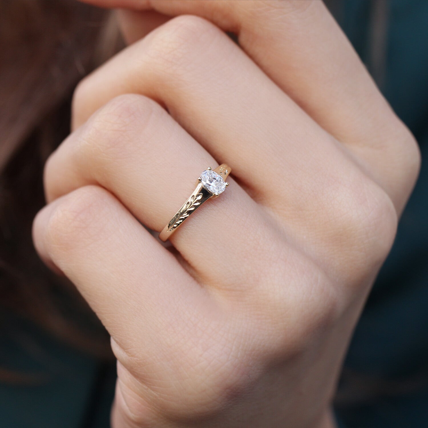 0.30 CT Vintage Kate Tasarım Pırlanta Yüzük