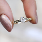 0.30 CT Vintage Kate Tasarım Pırlanta Yüzük