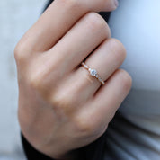 0.32 CT Vintage Tasarım Pırlanta Tektaş Yüzük