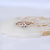 0.35 CT Vintage  Kar Tanesi Pırlanta Yüzük