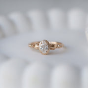 0.40 CT E SI2 GIA Sertifikalı Vintage Sea Pırlanta Yüzük