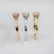 0.40 CT F SI2 GIA Sertifikalı Vintage Kate Tasarım Pırlanta Yüzük