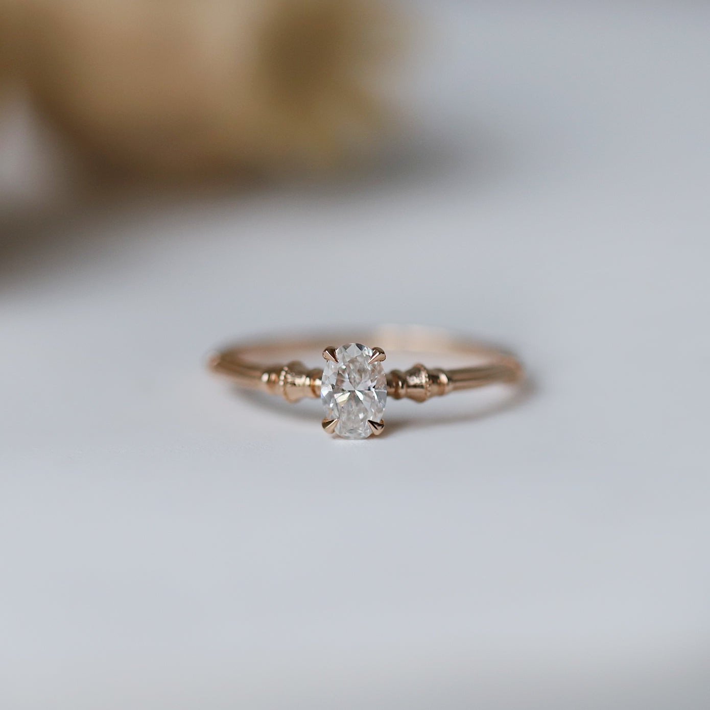 0.40 CT F VS2 GIA Sertifikalı Vintage Maria Pırlanta Yüzük