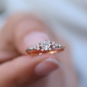 0.40 CT Vintage Pırlanta Prenses  Yüzük