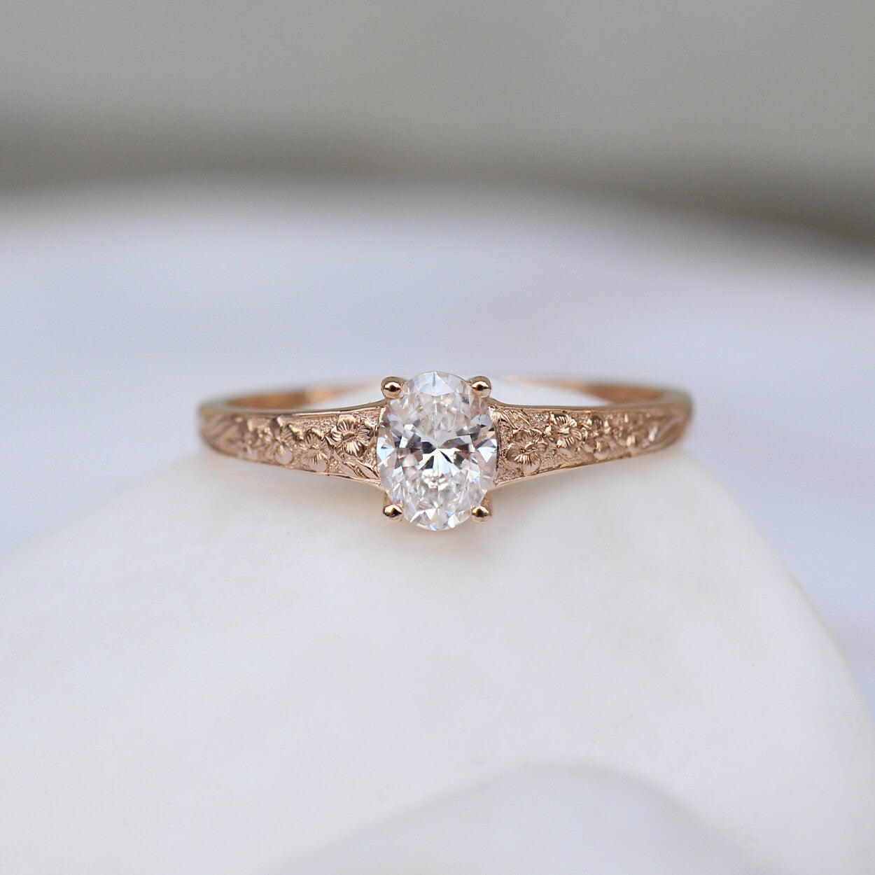 0.40 CT Vintage Violet Tasarım Pırlanta Yüzük