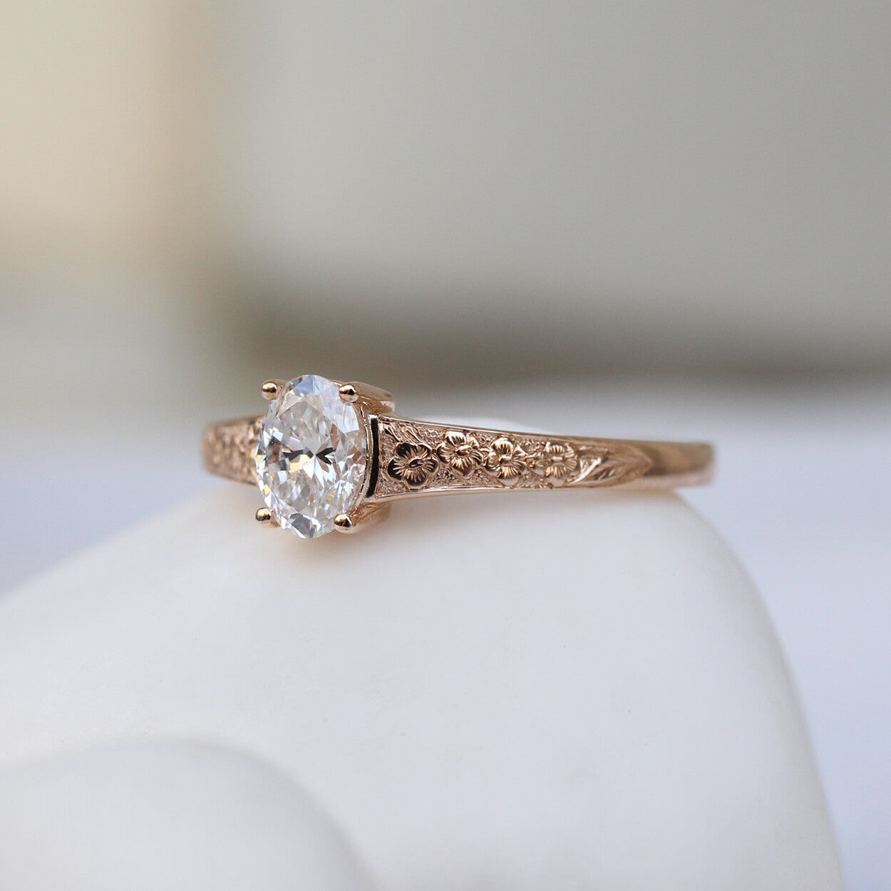 0.40 CT Vintage Violet Tasarım Pırlanta Yüzük