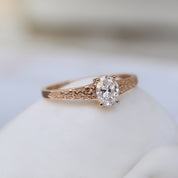 0.40 CT Vintage Violet Tasarım Pırlanta Yüzük