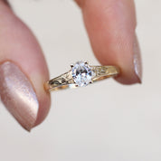 0.40 CT Vintage Yasmin  Tasarım Pırlanta Yüzük