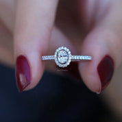 0.40 Karat Oval Pırlanta Yüzük
