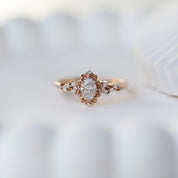 0.40 CT Vintage Emma Asimetri Pırlanta Yüzük