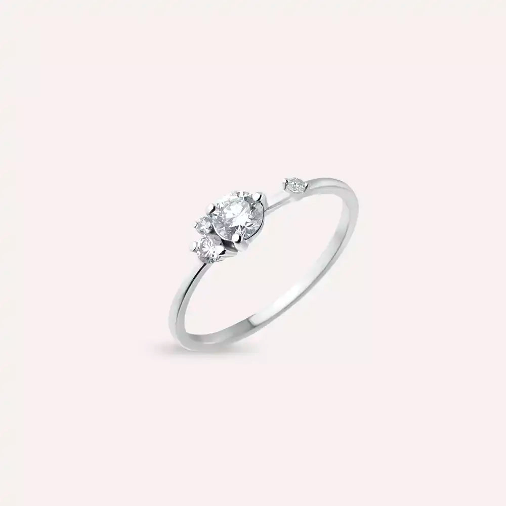 Douce 0.41 CT Pırlanta Taşlı Beyaz Altın Yüzük