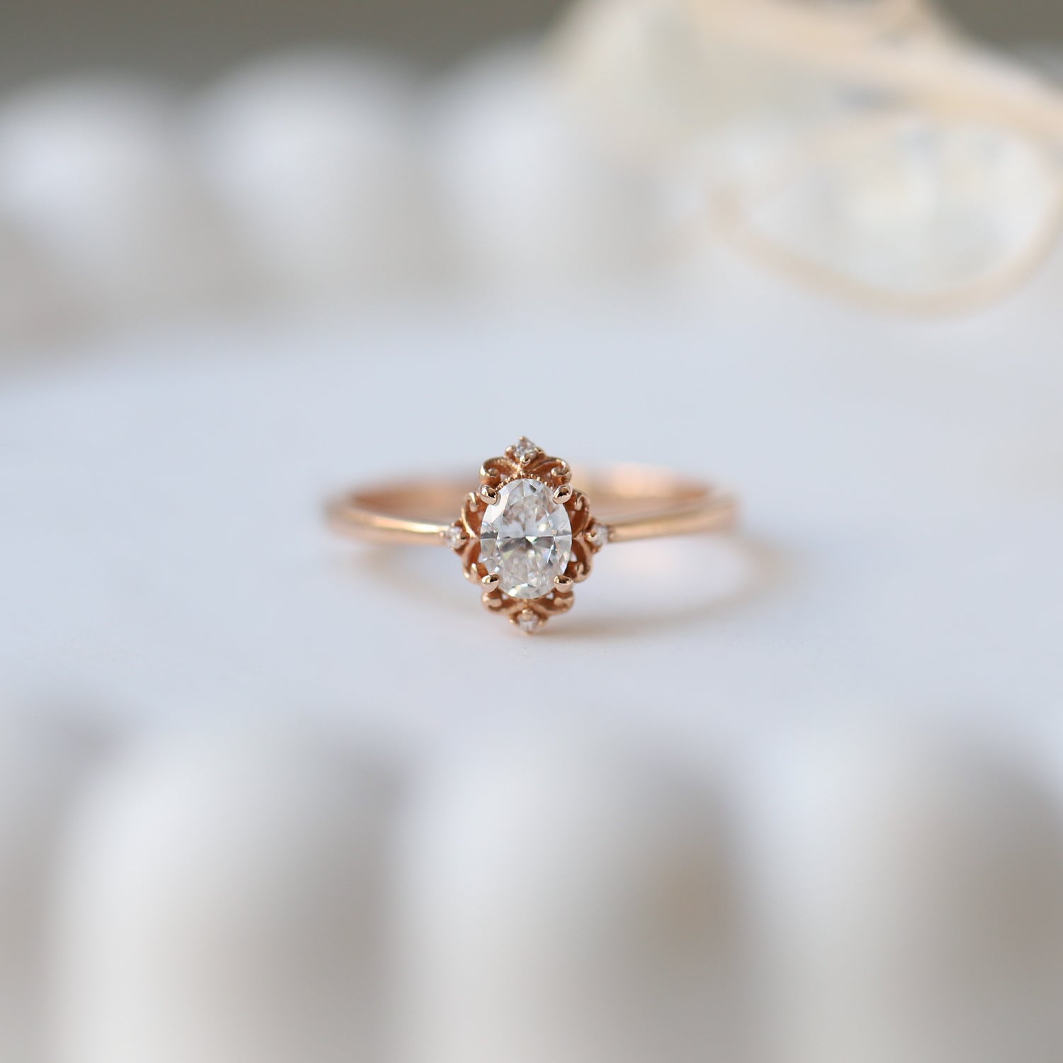 0.42 CT Vintage Emma Tasarım Pırlanta Yüzük