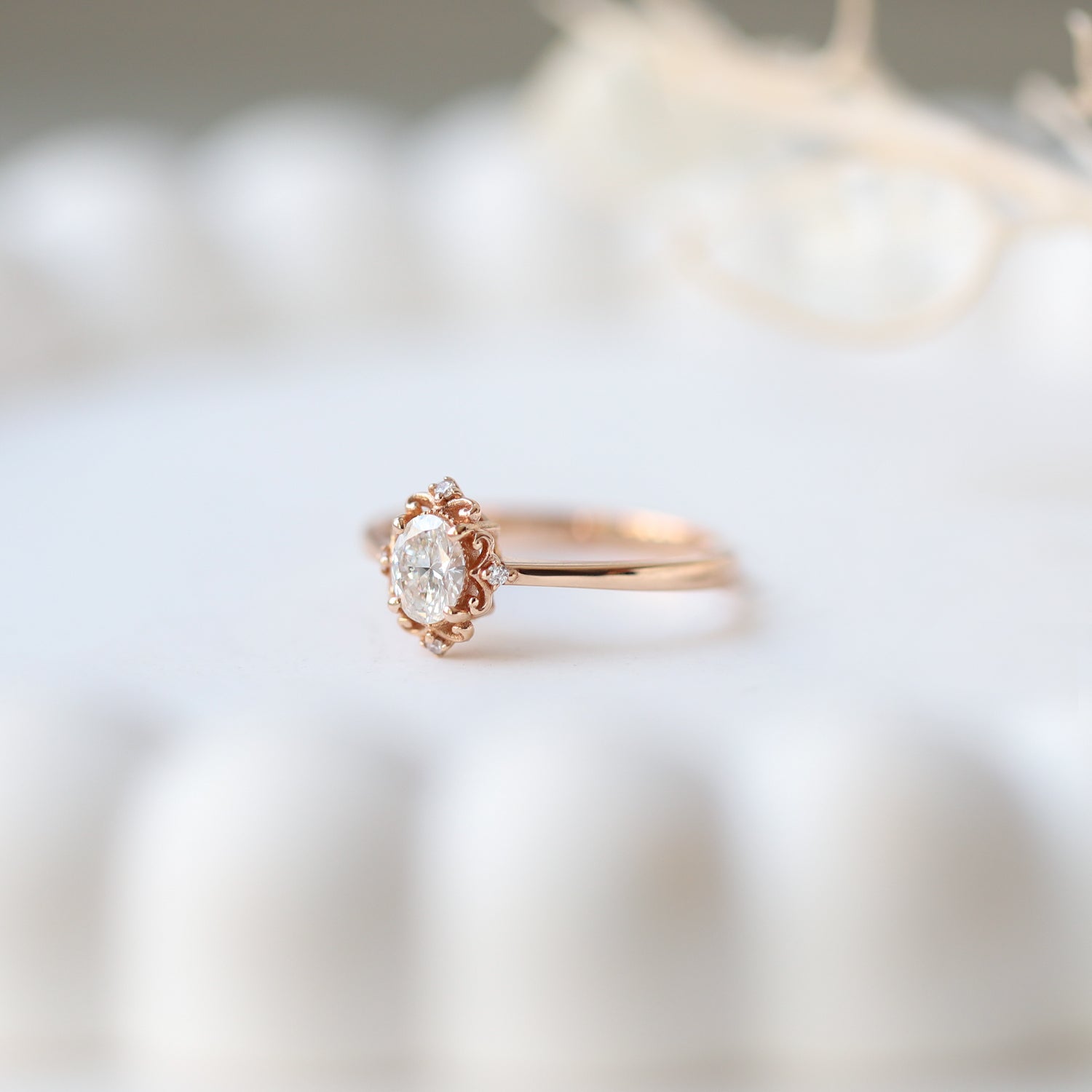 0.42 CT Vintage Emma Tasarım Pırlanta Yüzük