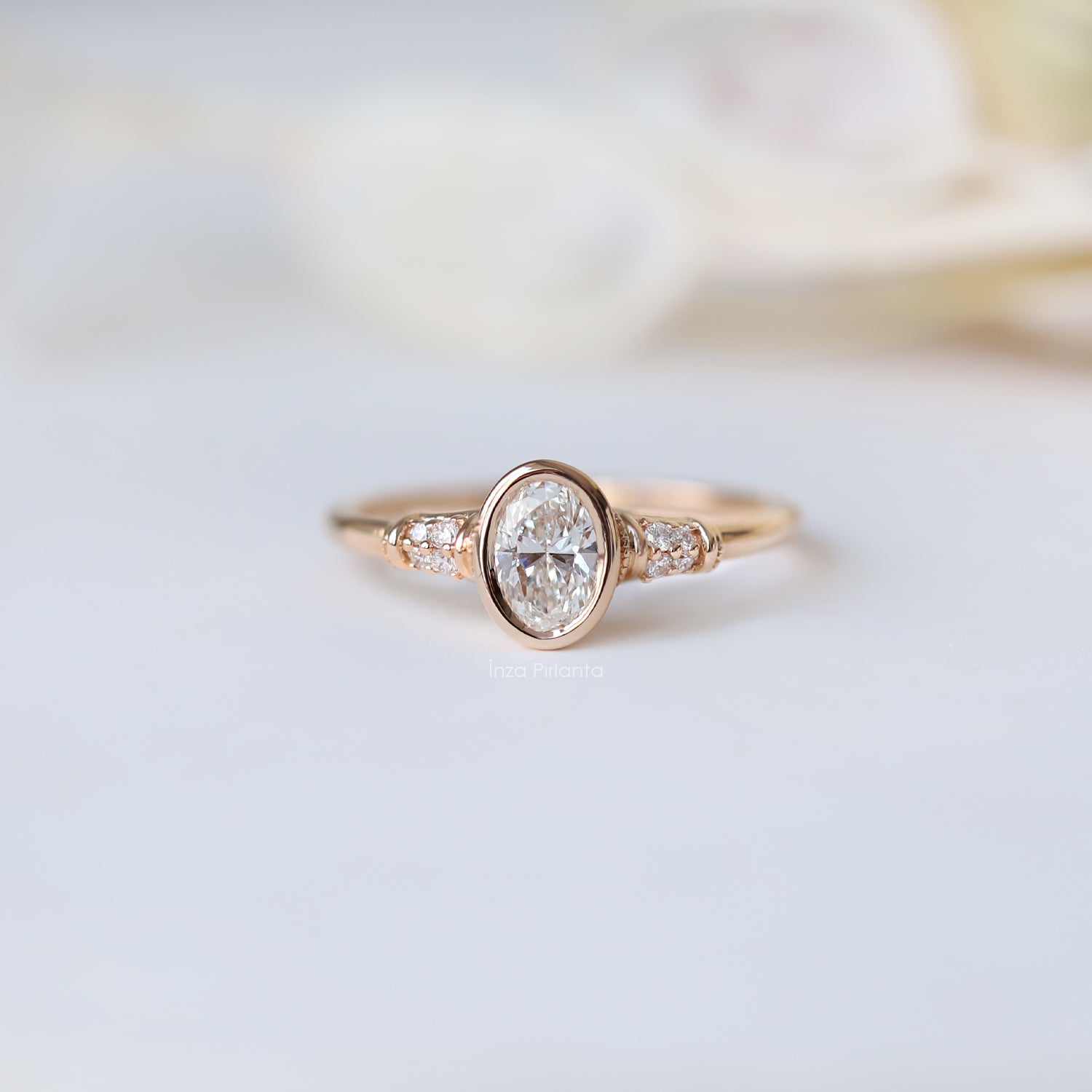 0.45 CT D VS2 GIA Sertifikalı Vintage Helen Pırlanta Yüzük