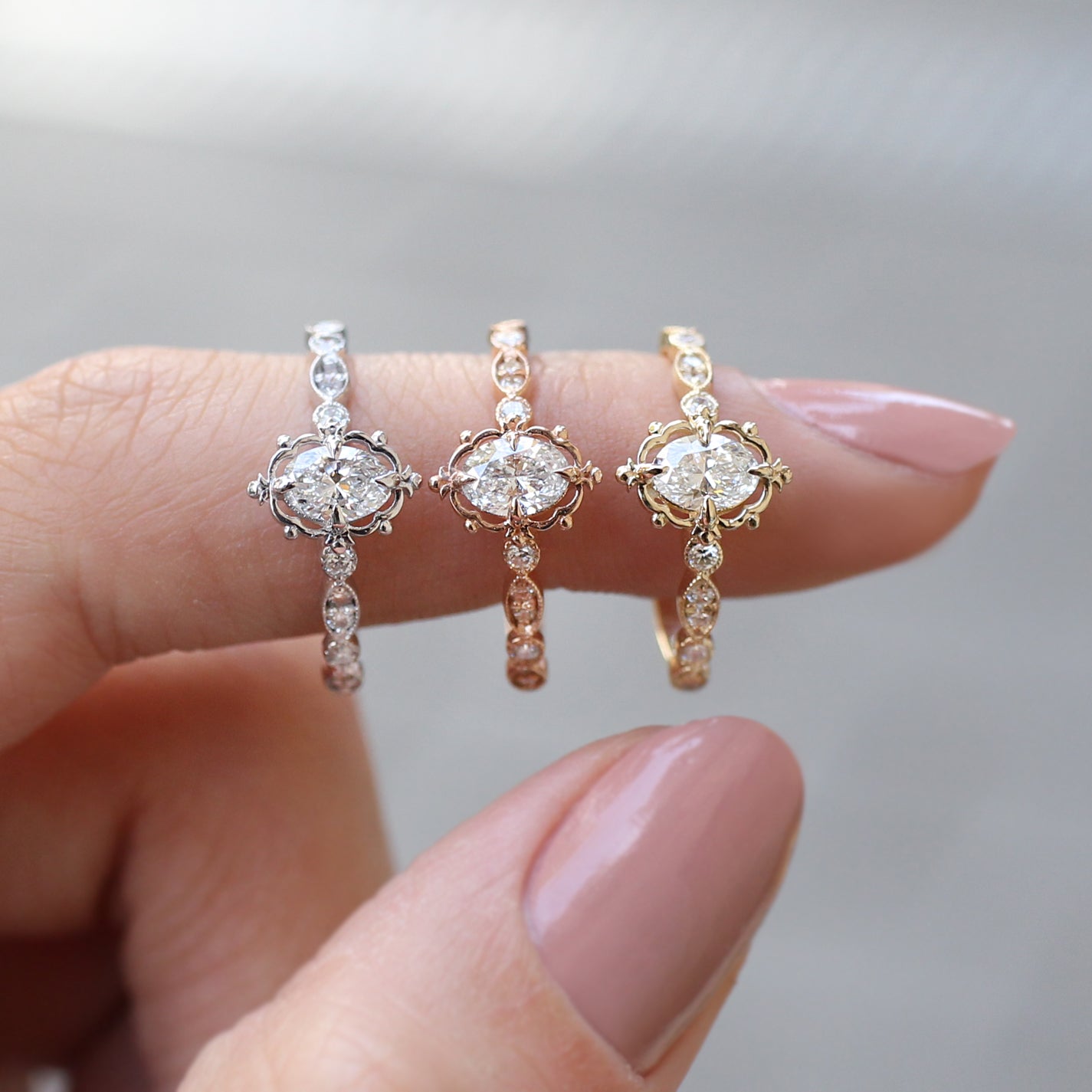 0.45 CT F SI2 HRD Sertifikalı Vintage Aria Pırlanta Yüzük