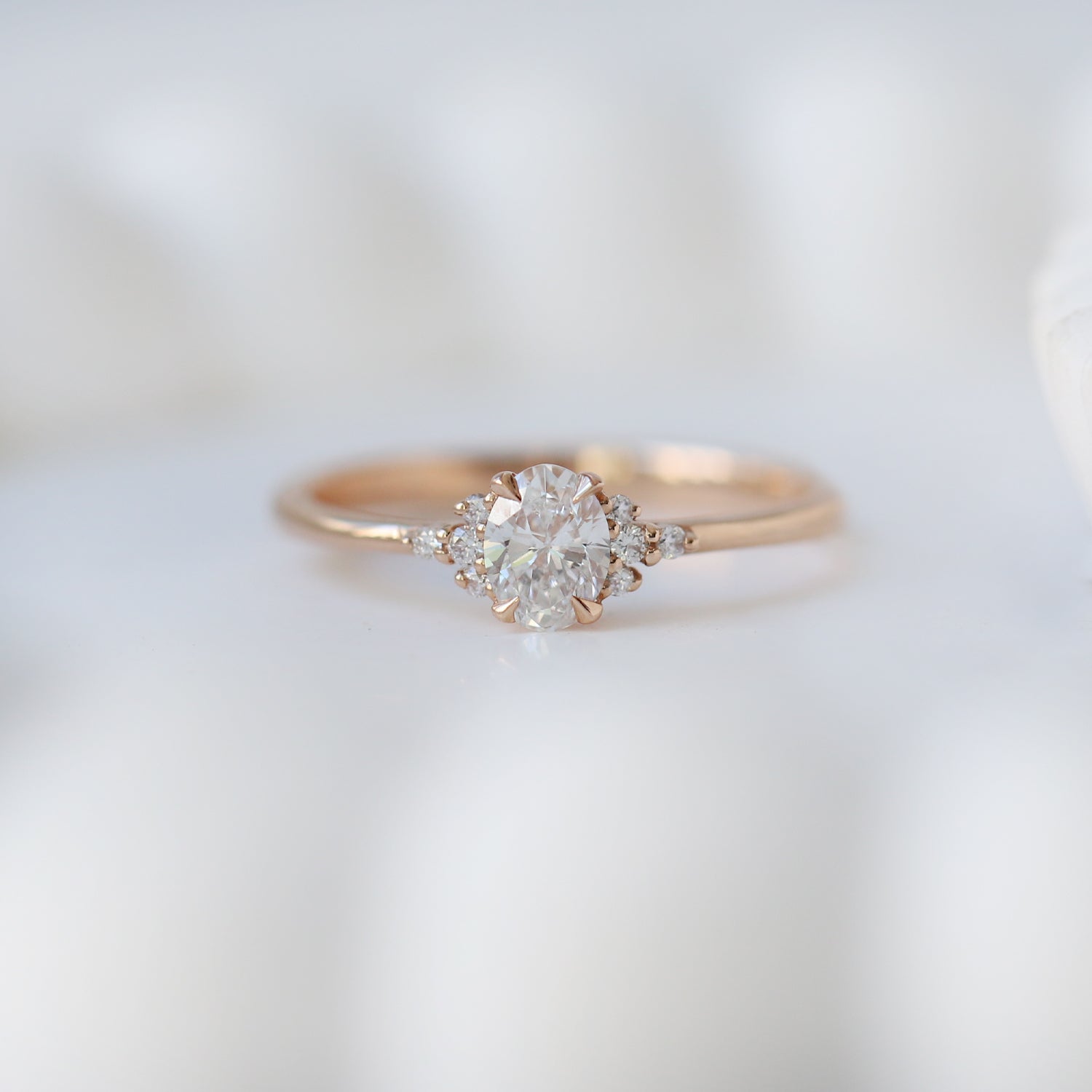 0.45 CT H SI2 HRD Vintage Tasarım Mina Pırlanta Yüzük