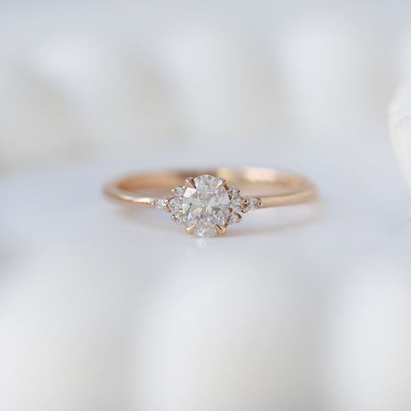 0.45 CT H SI2 HRD Vintage Tasarım Mina Pırlanta Yüzük