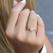 0.45 CT Vintage Tasarım Elis Pırlanta Yüzük