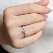 0.45 CT Vintage Tasarım Kar Tanesi Pırlanta Yüzük