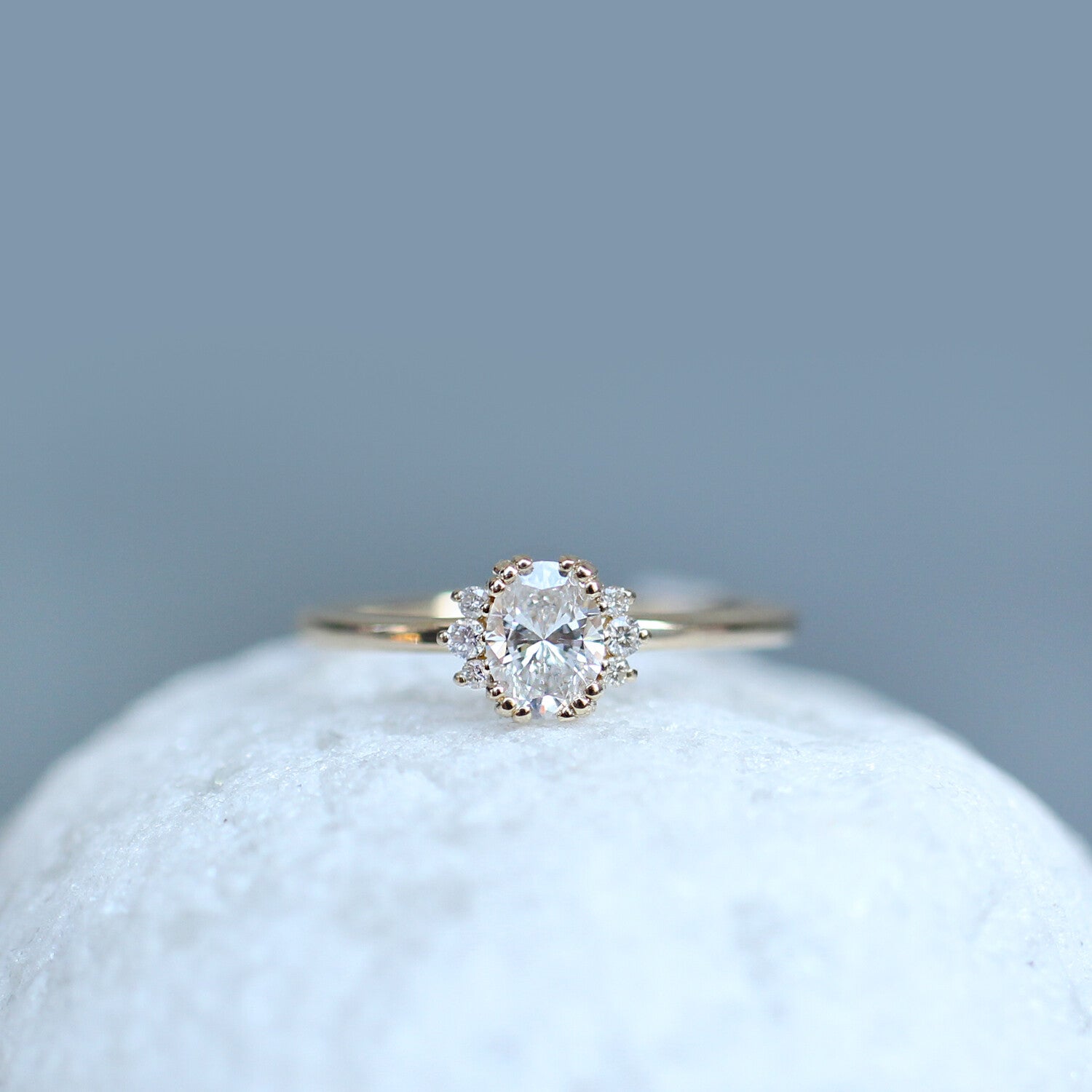 0.45 CT Vintage Tasarım Lyra Pırlanta Yüzük