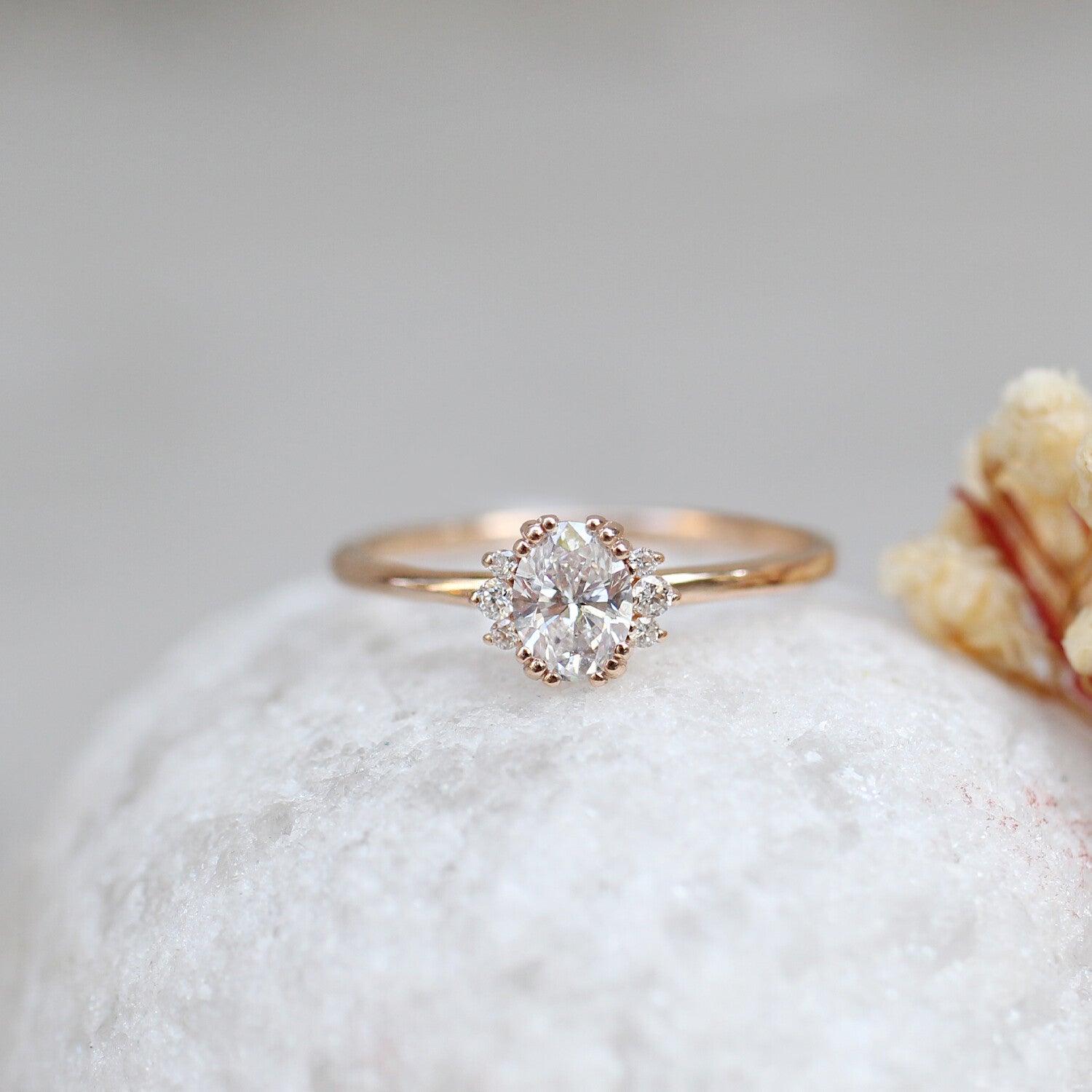 0.45 CT Vintage Tasarım Lyra Pırlanta Yüzük