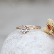 0.45 CT Vintage Tasarım Lyra Pırlanta Yüzük