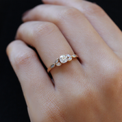 0.45 CT Vintage Tasarım Markizli Pırlanta Yüzük