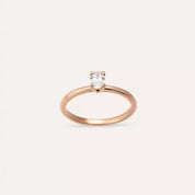 0.50 CT Oval Kesim Pırlanta Taşlı Tektaş Yüzük