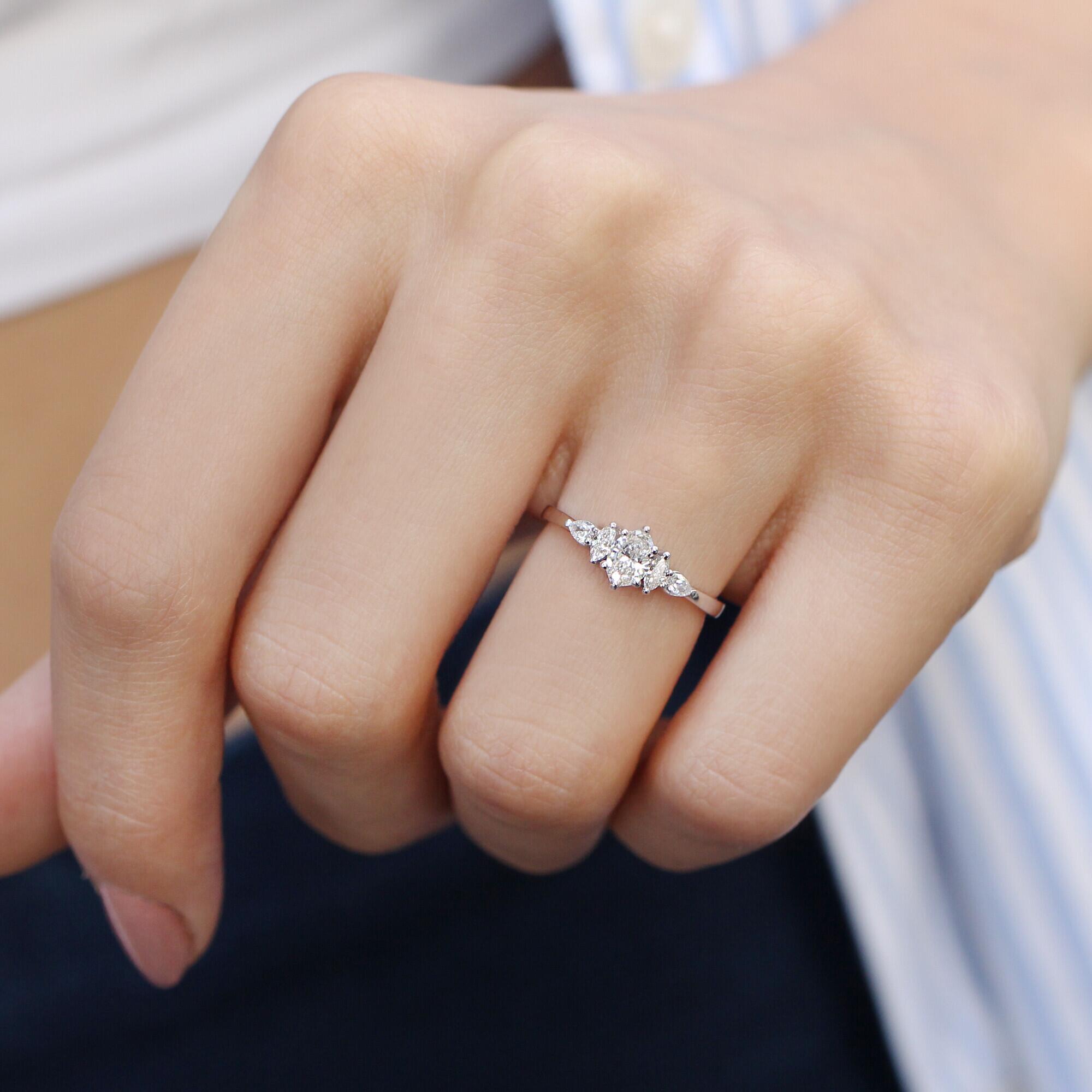 0.50 CT Vintage Diana Pırlanta Yüzük