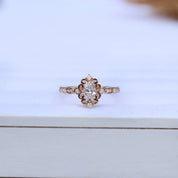 0.50 CT Vintage Mia Tasarım Pırlanta Yüzük