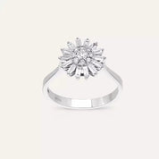 Shiny 0.51 CT Pırlanta Taşlı Beyaz Altın Yüzük