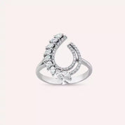 0.52 CT Markiz Kesim Pırlanta Taşlı Beyaz Altın Yüzük